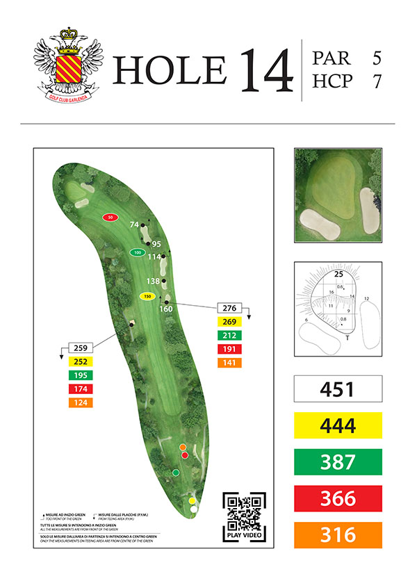 dettagli buca 14 golf club Garlenda