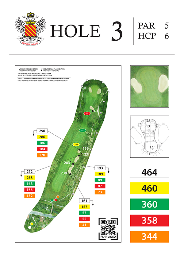 dettagli buca 3 golf club Garlenda