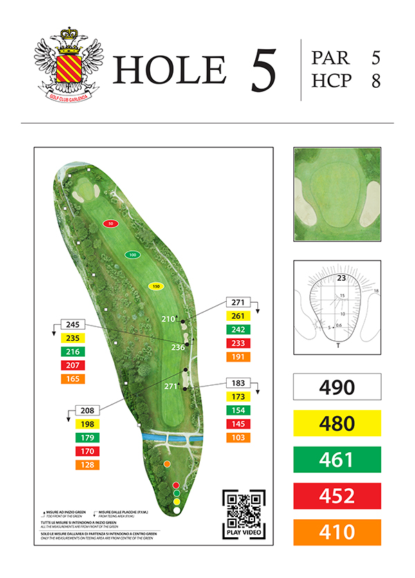 dettagli buca 5 golf club Garlenda