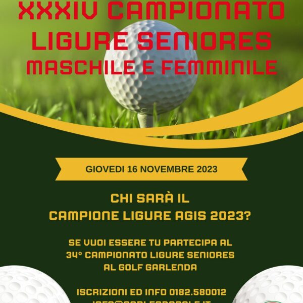 34° Campionato Ligure Seniores